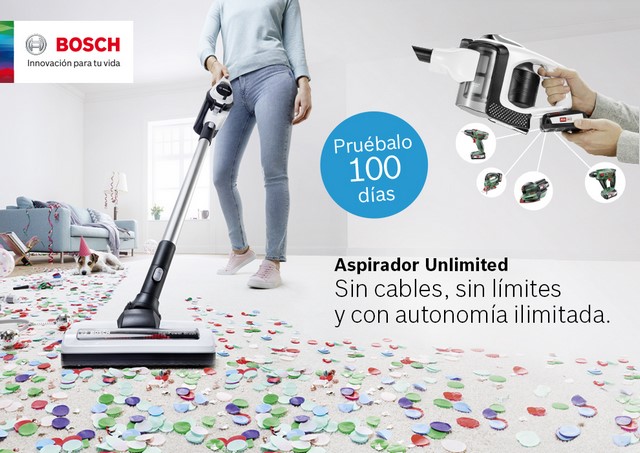 Bosch estrena en TV el nuevo aspirador Unlimited con autonomía ilimitada -  Electroimagen