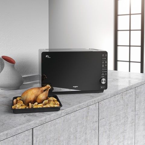 Las funciones especiales de los microondas Whirlpool garantizan unos platos  deliciosos en muy pocos minutos - Electroimagen