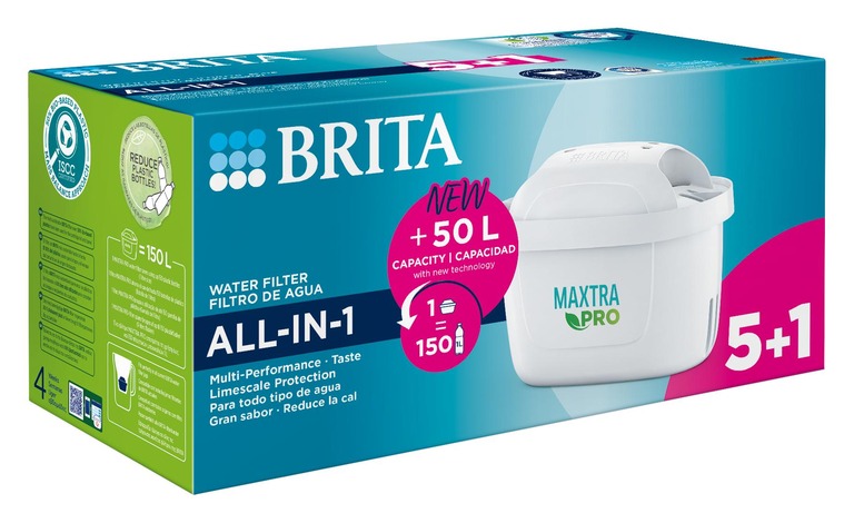 BRITA lanza sus nuevos filtros MAXTRA PRO, más sostenibles y con mayor  capacidad de filtrado
