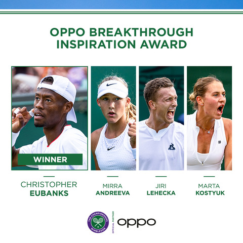 Christopher Eubanks, ganador del 'OPPO Breakthrough Inspiration Award 2023'